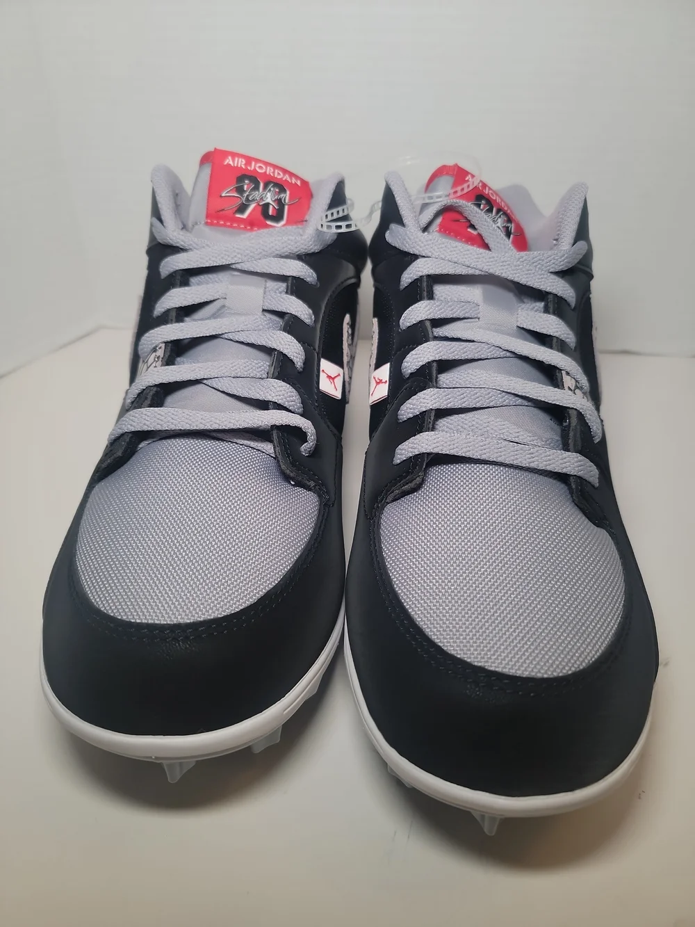 Nike Jordan Stadium 90 LOW MCS Men Black Cement Football Cleats HQ0210 060